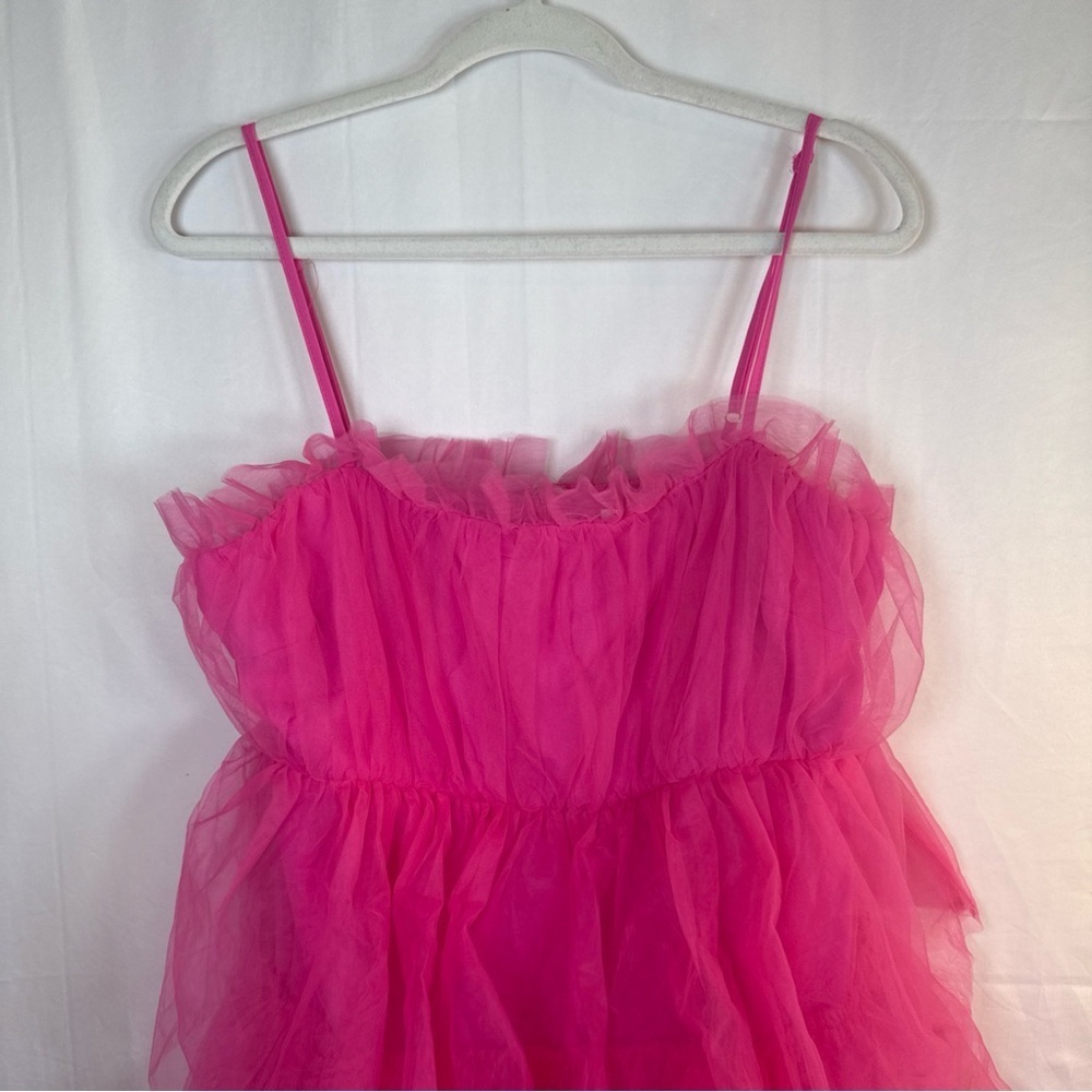 TCEC Pink Layered Mini Dress Size Large NWT - Picture 3 of 14